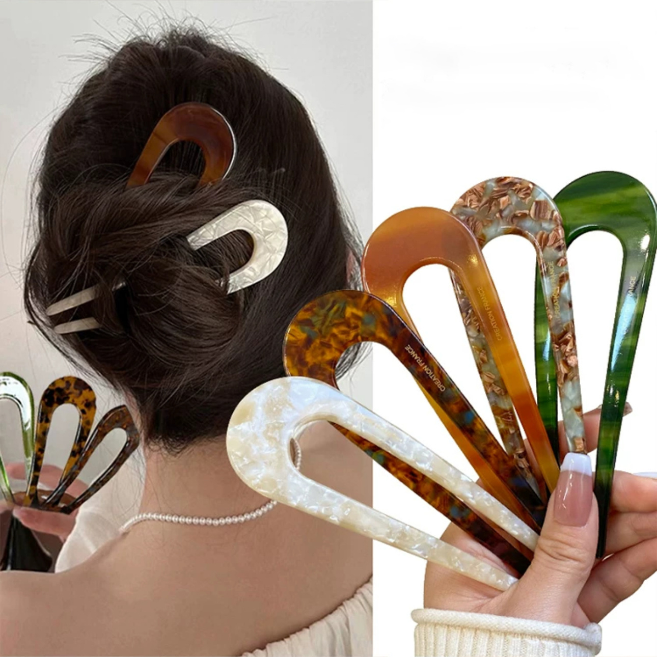 Vintage Fashion Accessories - 1 Randomly French Styles Hair Forks