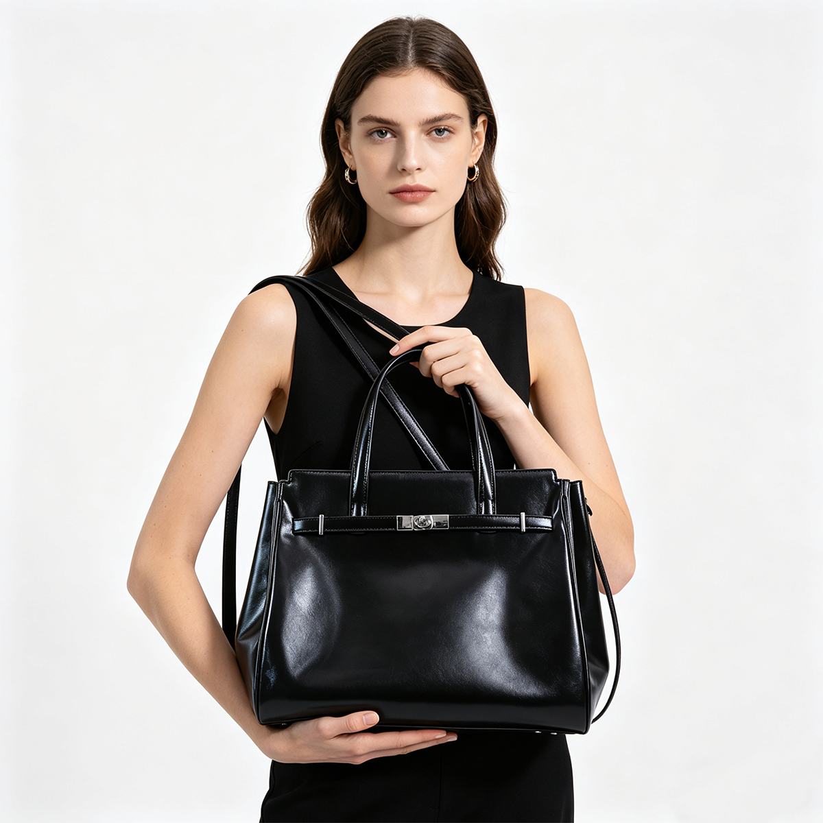 Vintage Urban Fashion - JIOMAY 2026 Unique Design black PU