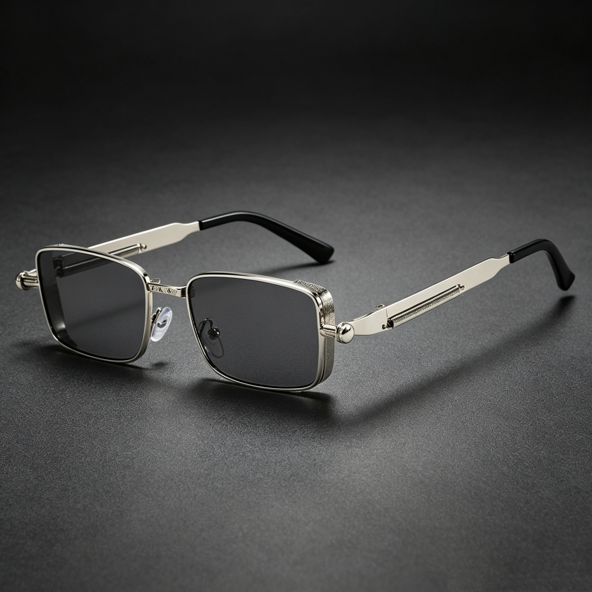 Vintage Outdoor Fashion - Vintage Square Sunglasses Metal Frame Unisex