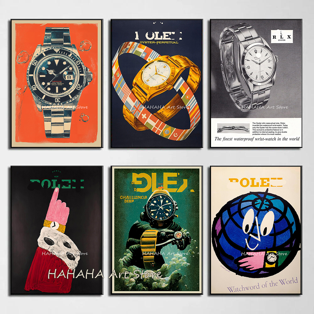 Vintage Vogue Fashion Poster - Watches Timeless Vintage Ad Poster Vintage