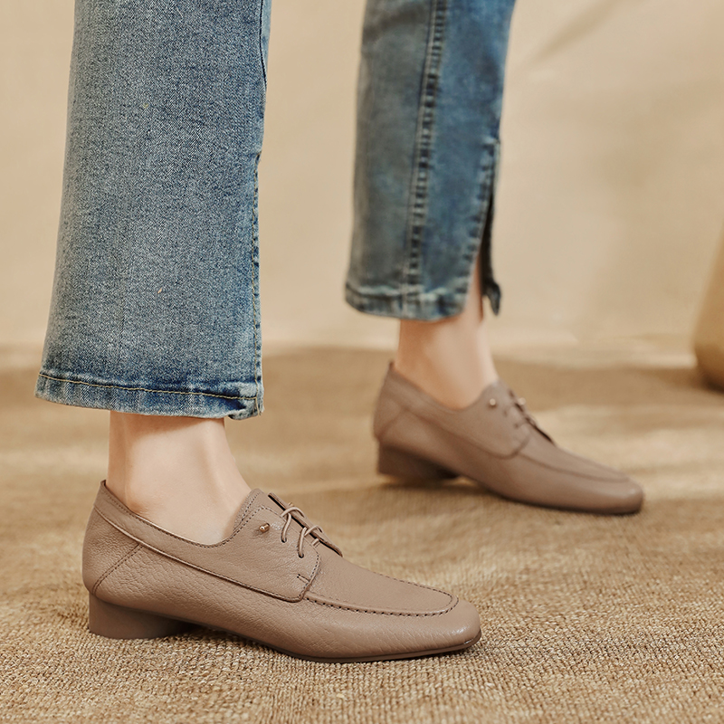 Vintage Fashion For Women - Women Casual Loafers Shoes Genuine Leather