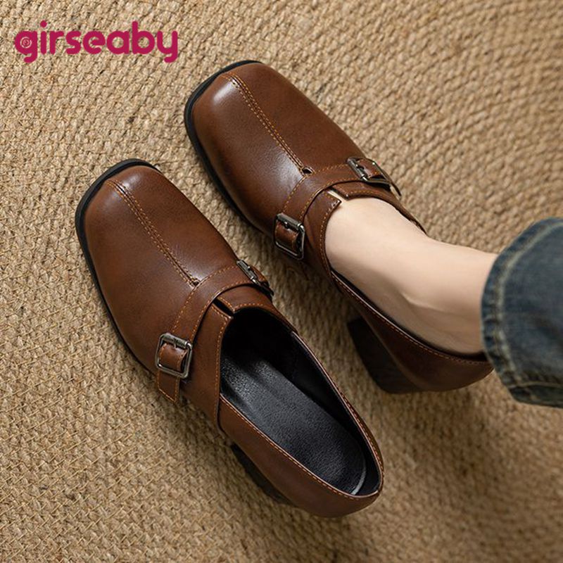 Vintage Fashion For Women - Girseaby Vintage Women Pumps Square Toe