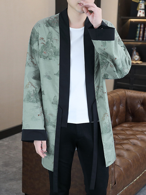 New Chinese Style Men's Light  - Vintage Windbreaker Nylon 评论和价格