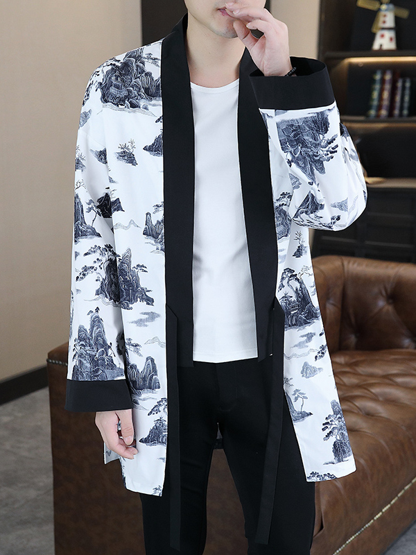 New Chinese Style Men's Light  - Vintage Windbreaker Nylon 评论和价格