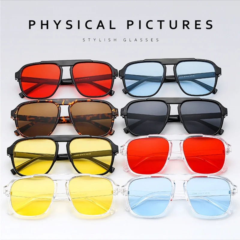 New Oversized Frame Sunglasses - Vintage Outdoor Fashion 评论和价格