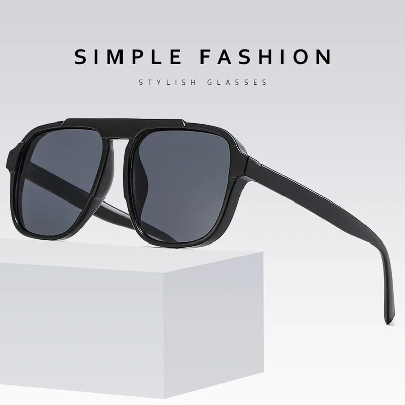 New Oversized Frame Sunglasses - Vintage Outdoor Fashion 评论和价格
