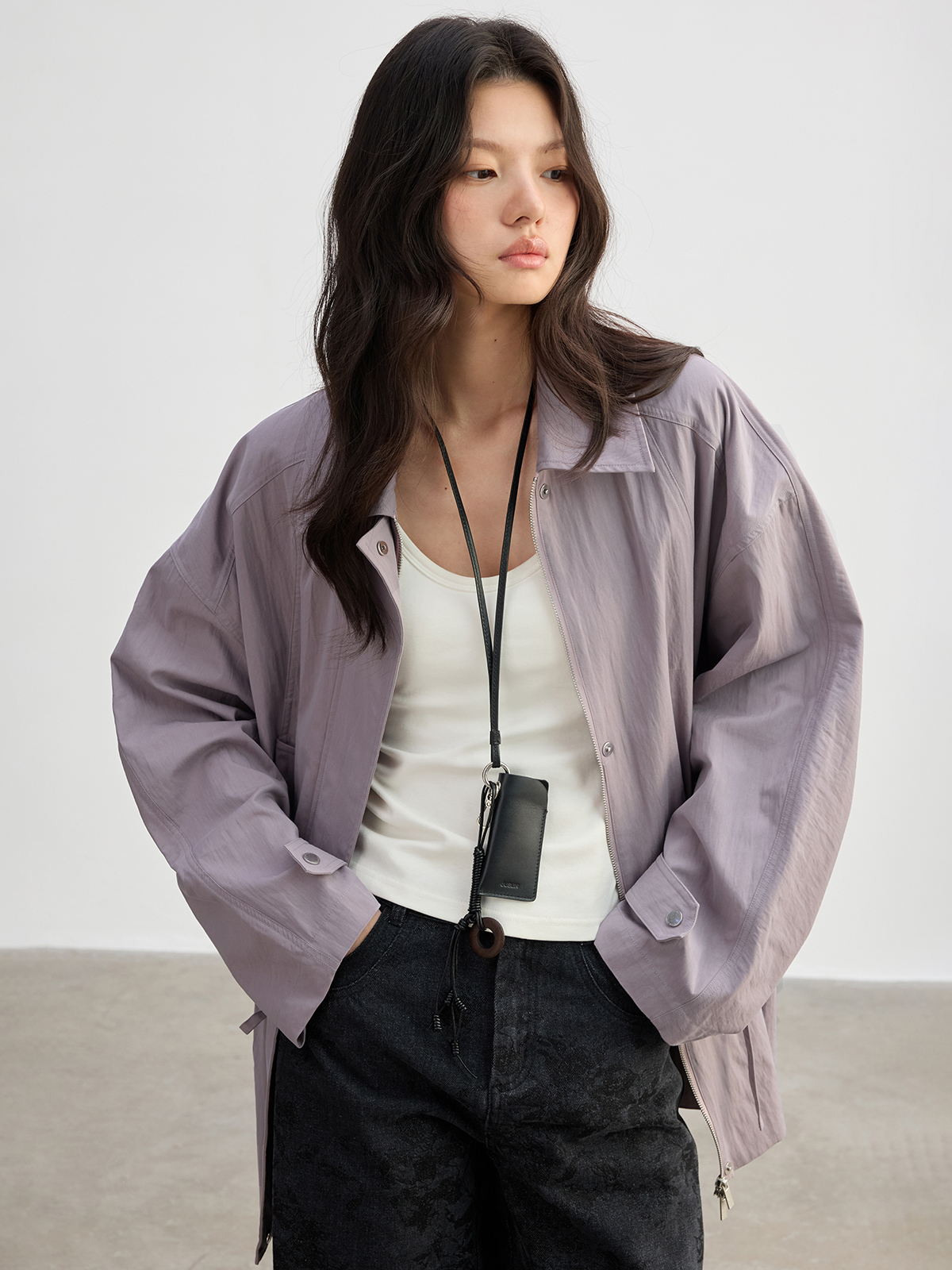 JUSLIN Casual Style Windbreake - Vintage Windbreaker Nylon 评论和价格