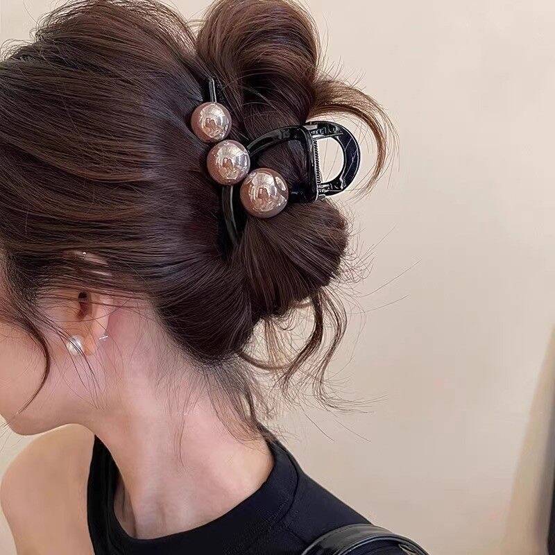 Korean Pearl Cross Hair Claws  - Vintage Fashion Ornaments 评论和价格