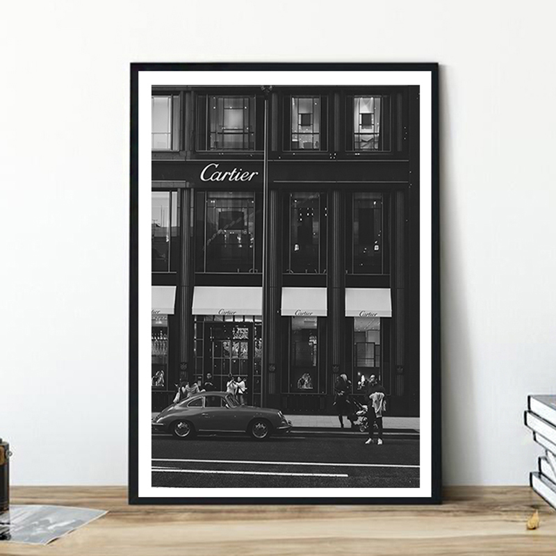 European Street Canvas Paintin - Vintage Vogue Fashion Poster 评论和价格