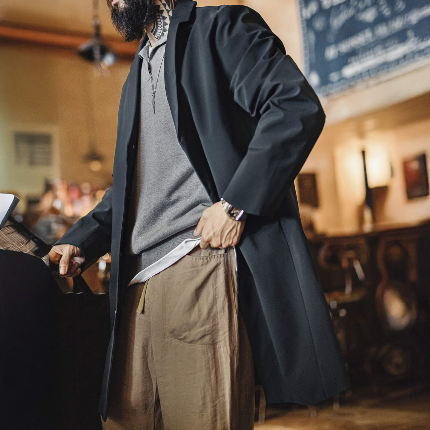 Maden Men’s Trench Coat Britis - Vintage Windbreaker Nylon 评论和价格