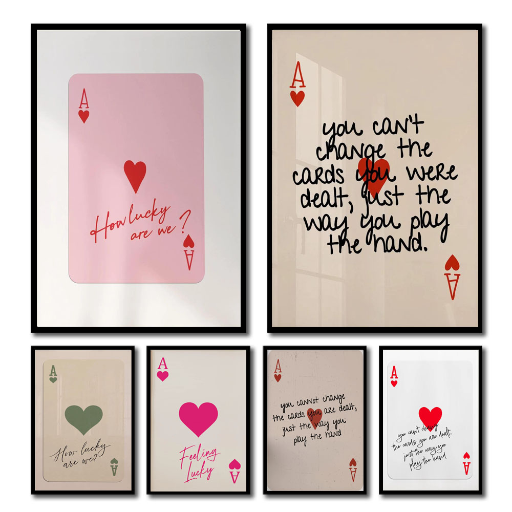 1pcs Ace Card Positive Sayings - Vintage Vogue Fashion Poster 评论和价格