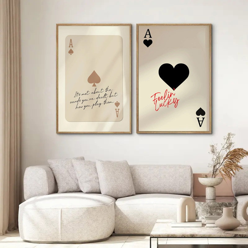 1pcs Ace Card Positive Sayings - Vintage Vogue Fashion Poster 评论和价格