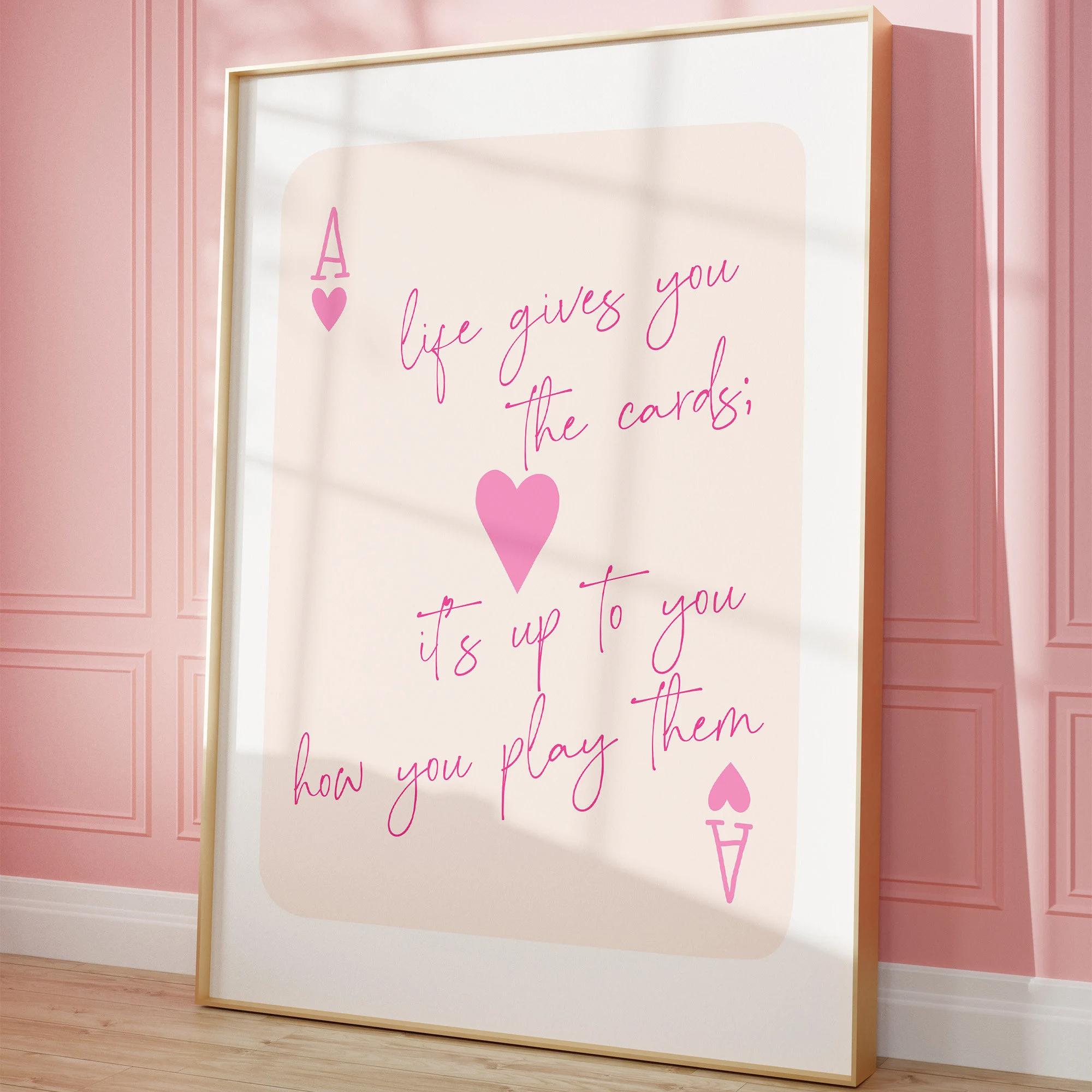 1pcs Ace Card Positive Sayings - Vintage Vogue Fashion Poster 评论和价格