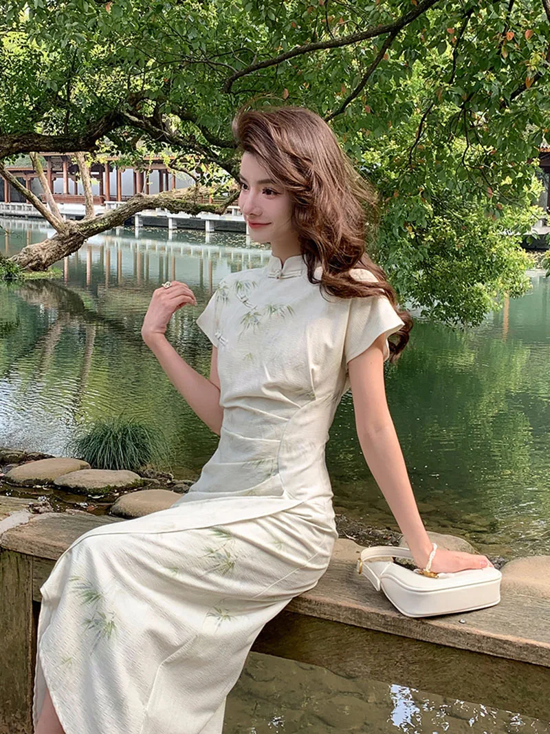 2023 New Chinese Style Dress C - Vintage Fashion Looks 评论和价格