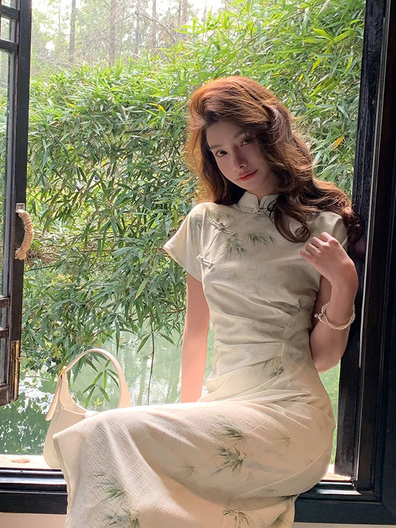 2023 New Chinese Style Dress C - Vintage Fashion Looks 评论和价格