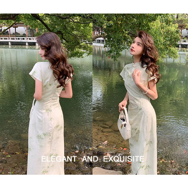 2023 New Chinese Style Dress C - Vintage Fashion Looks 评论和价格