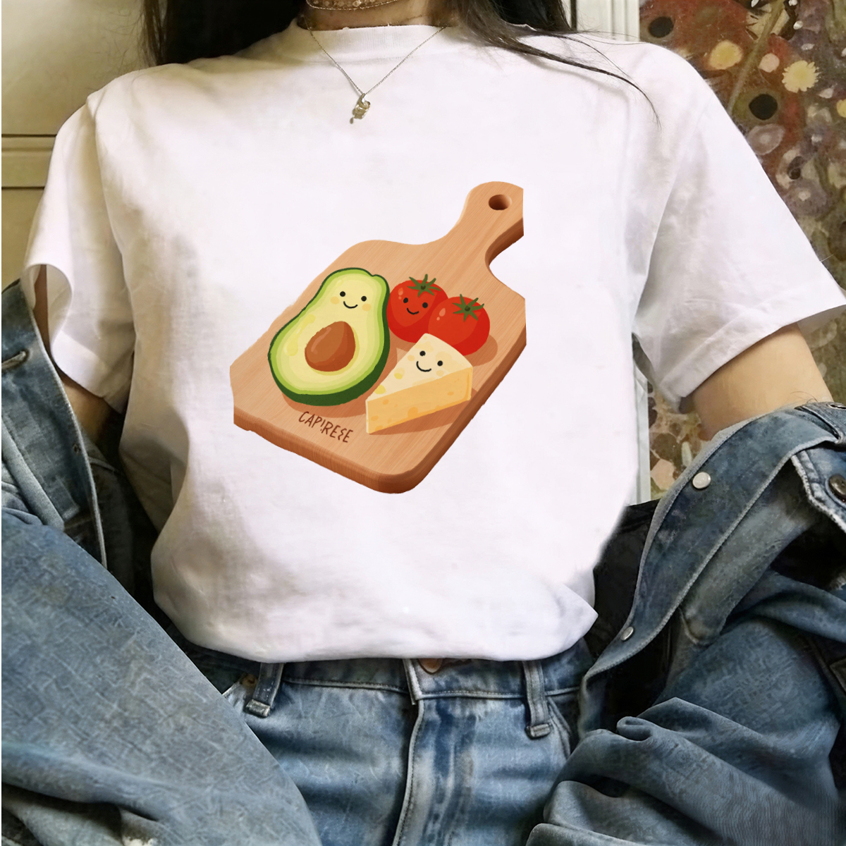 T Shirts Ladies Oversized Loos - Vintage Urban Fashion 评论和价格