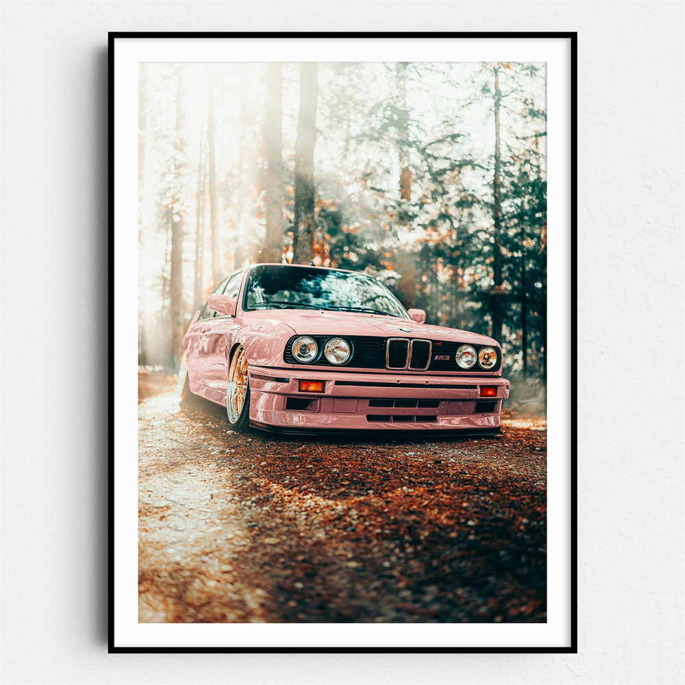 Vintage Sports Car Print Black - Vintage Vogue Fashion Poster 评论和价格