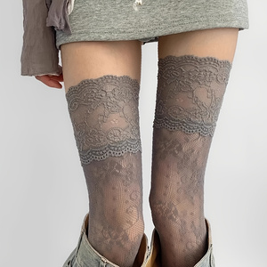 1 Pair Women's Over-Knee Socks - Vintage Fashion For Women 评论和价格