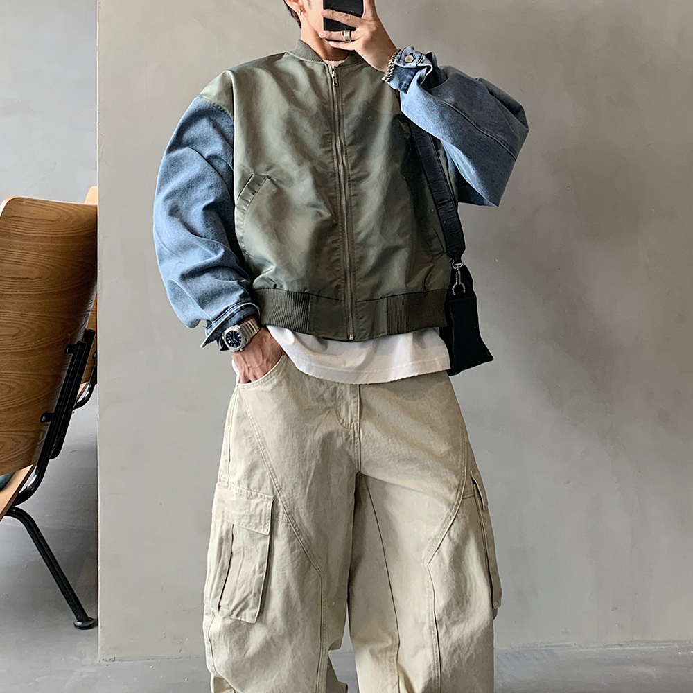 Korean Style American Denim Pa - Vintage Urban Fashion 评论和价格