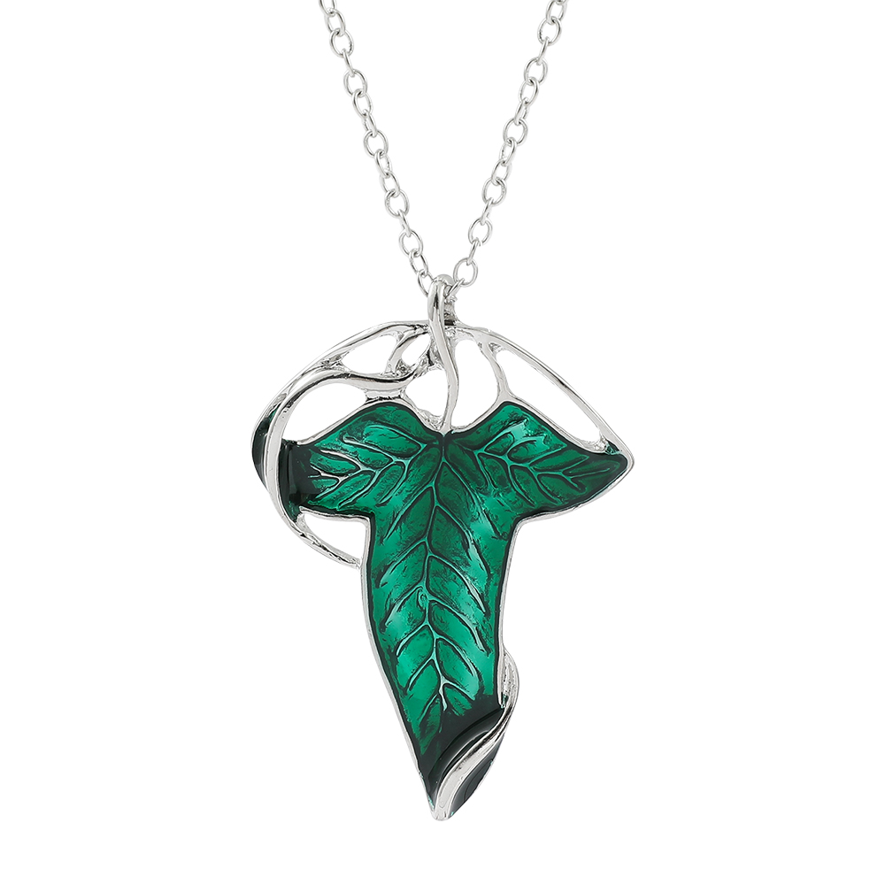 Vintage Green Leaf Pendant Nec - Vintage Fashion Accessories 评论和价格