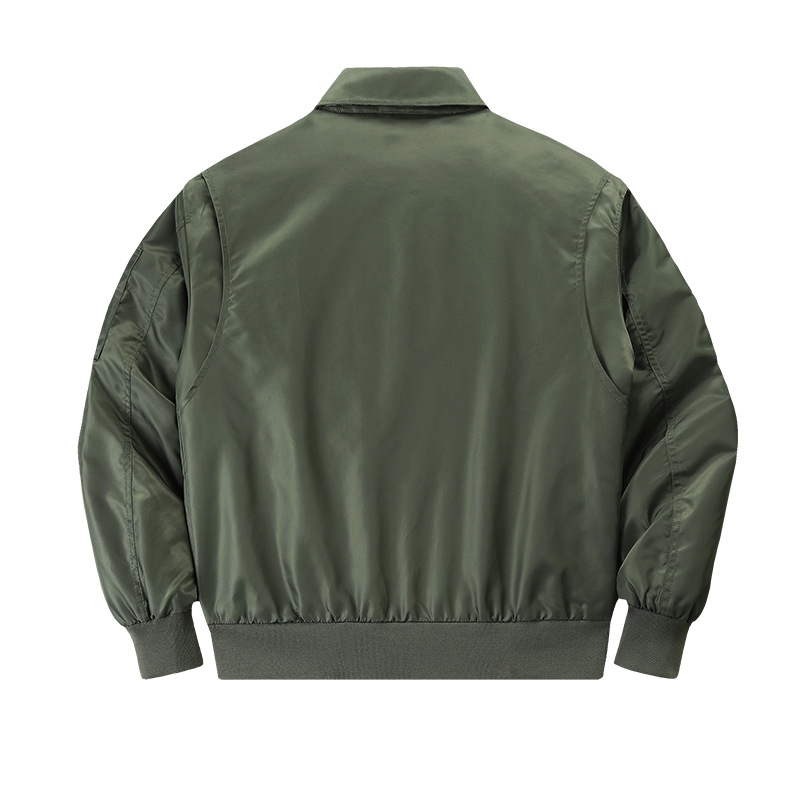 Military Pilot Jacket Men Vint - Vintage Windbreaker Nylon 评论和价格