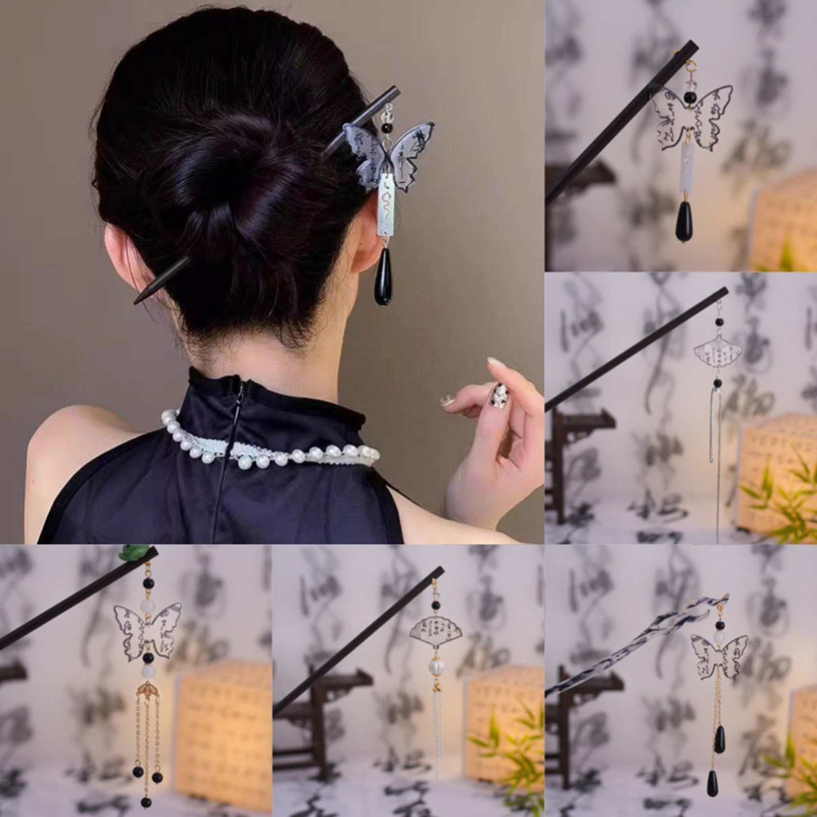 Vintage Wooden Hairpin For Wom - Vintage Fashion Accessories 评论和价格