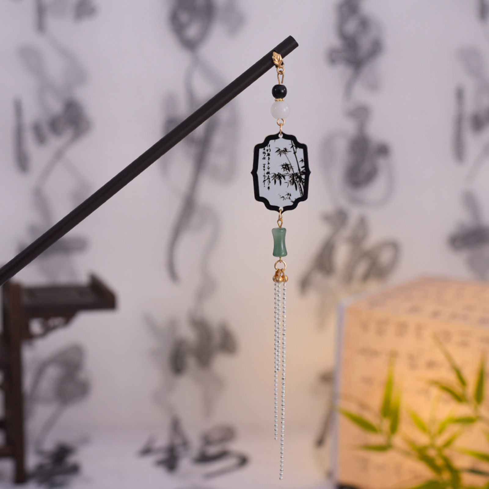Vintage Wooden Hairpin For Wom - Vintage Fashion Accessories 评论和价格