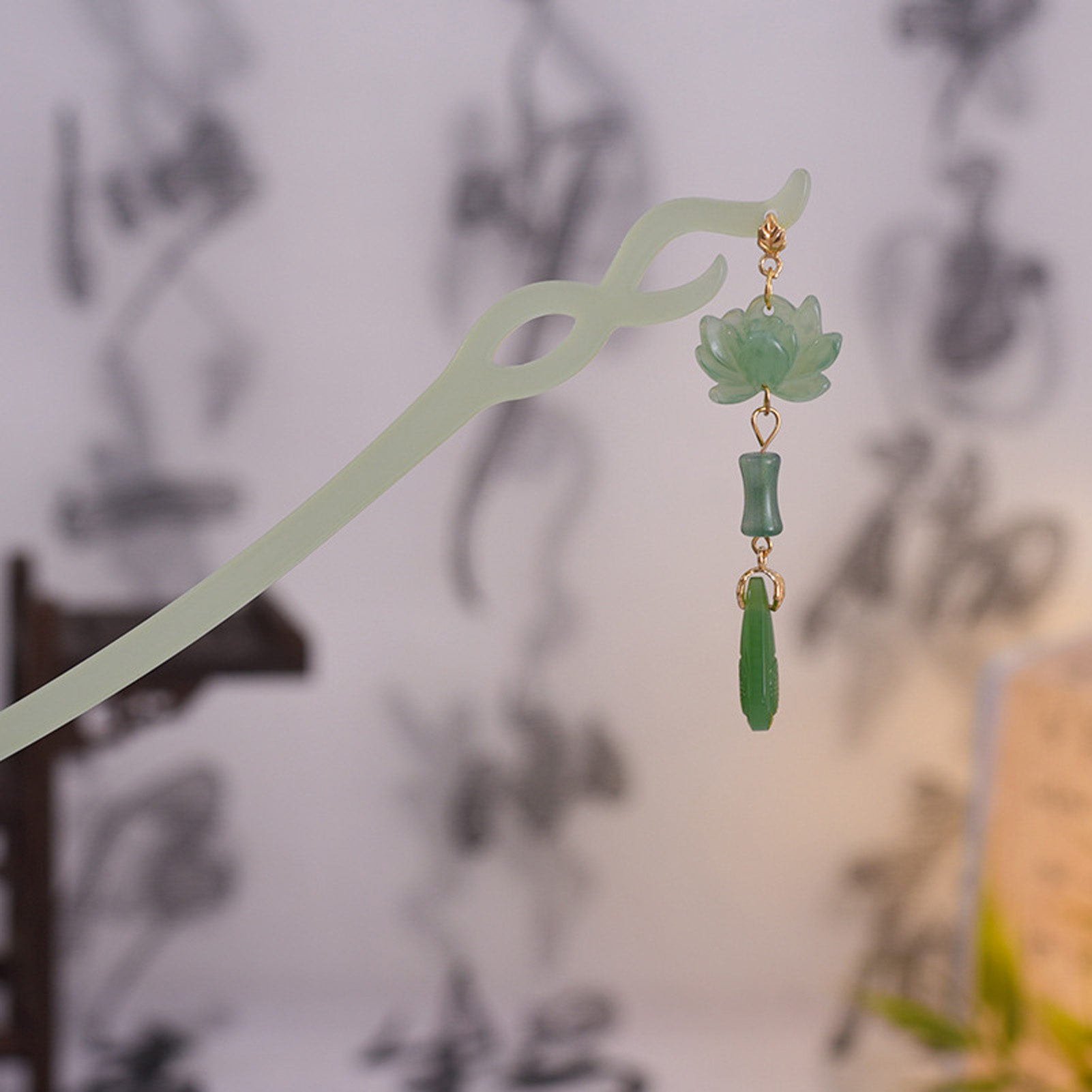 Vintage Wooden Hairpin For Wom - Vintage Fashion Accessories 评论和价格