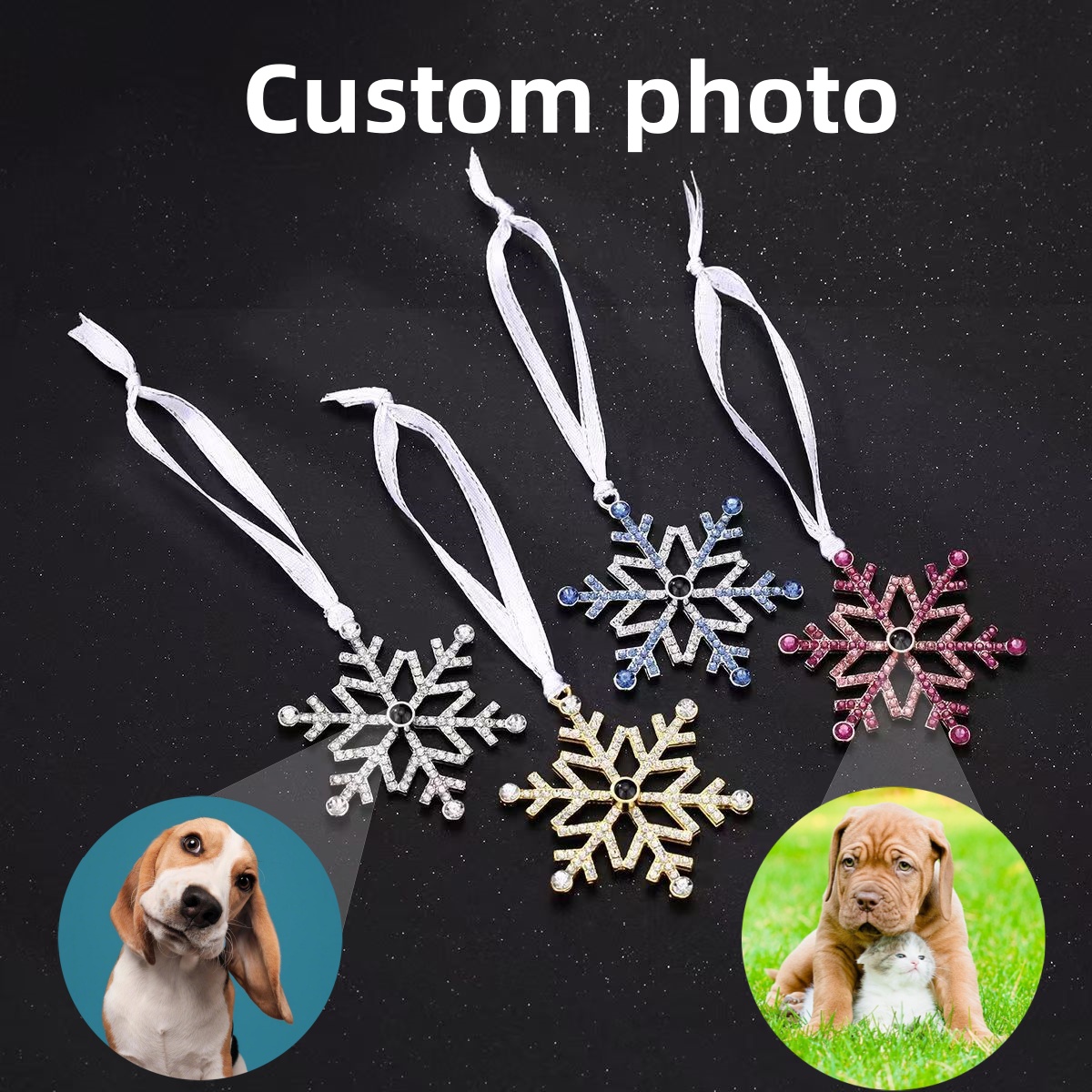 Projection Snowflake Pendant C - Vintage Fashion Ornaments 评论和价格
