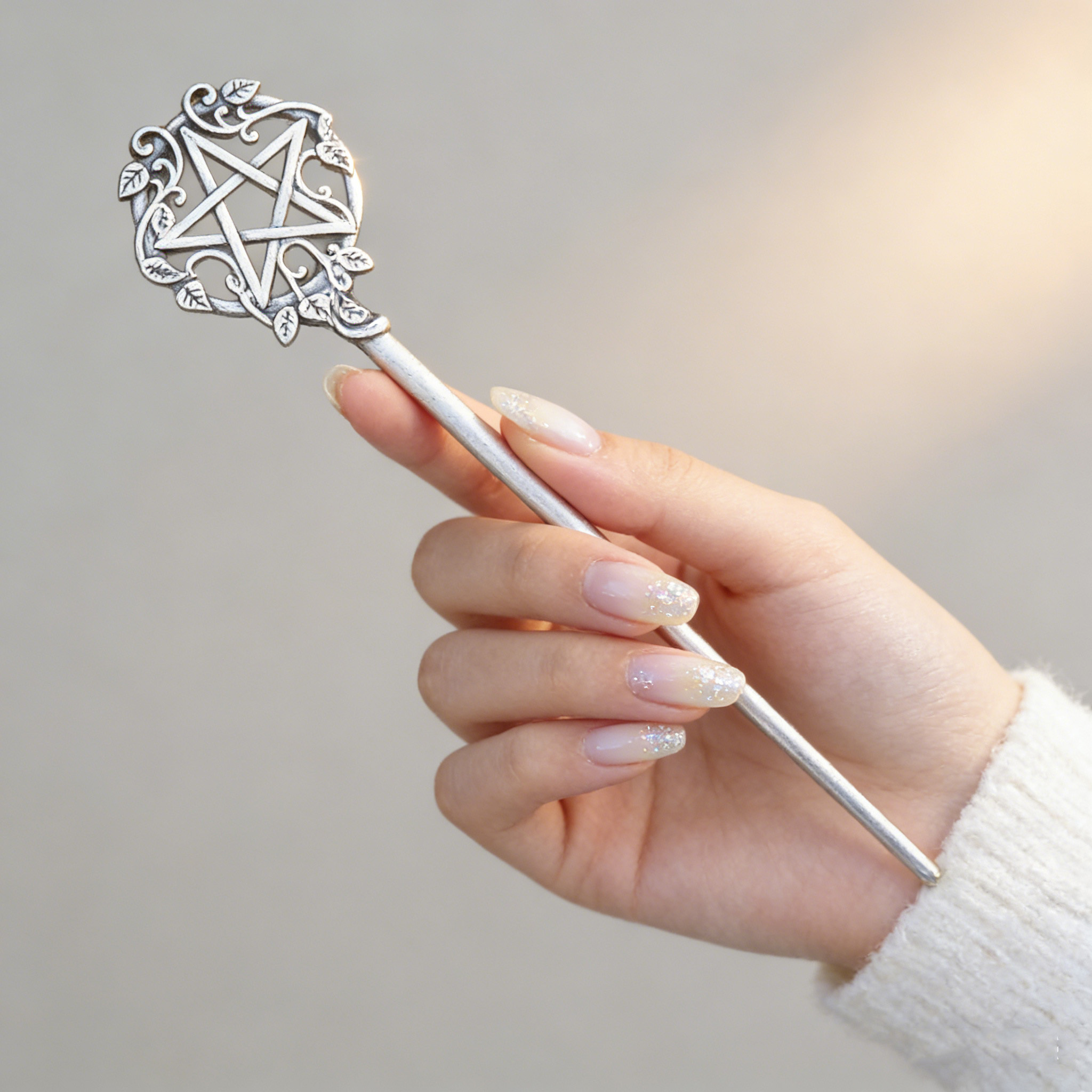1pc Mystical Pentagram Hair St - Vintage Fashion Accessories 评论和价格
