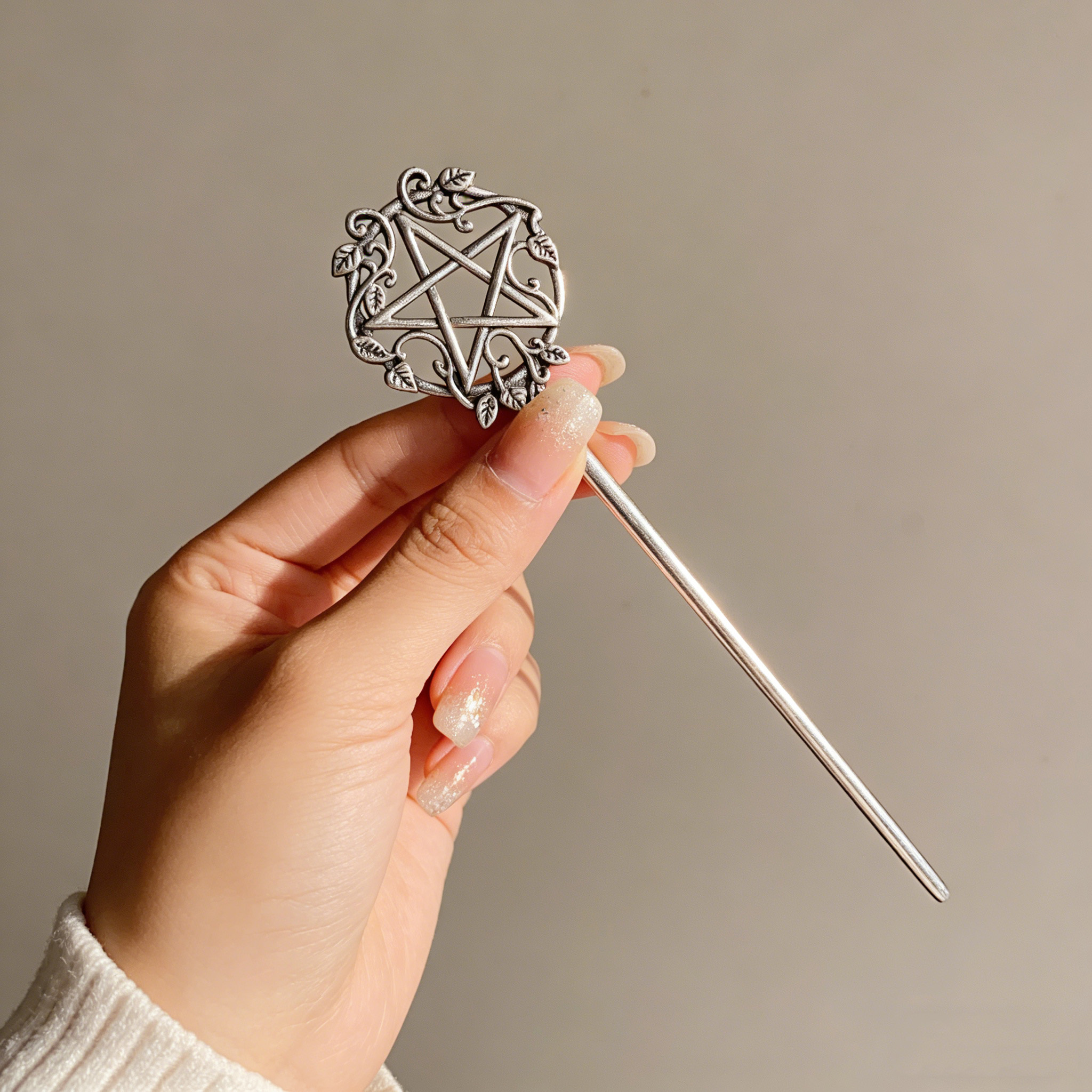 1pc Mystical Pentagram Hair St - Vintage Fashion Accessories 评论和价格