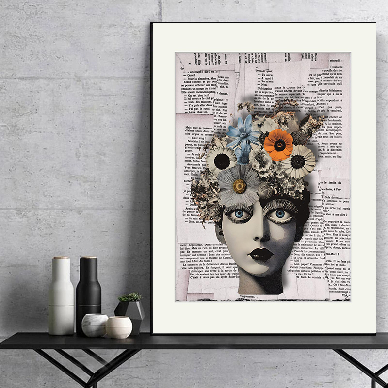 Vintage Old Newspaper Style Co - Vintage Vogue Fashion Poster 评论和价格