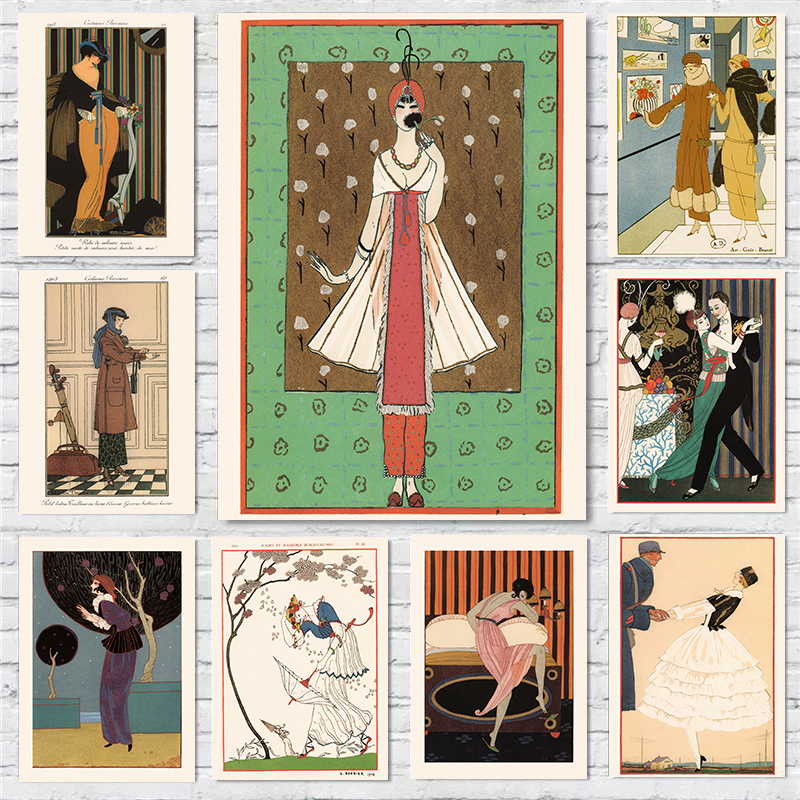 Vintage French Deco Art Illust - Vintage Vogue Fashion Poster 评论和价格