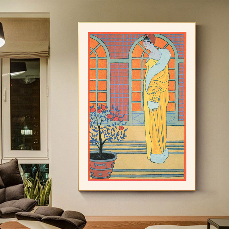 Vintage French Deco Art Illust - Vintage Vogue Fashion Poster 评论和价格