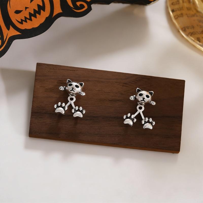  Simple Cats Earrings Alloy Ma - Vintage Fashion Looks 评论和价格