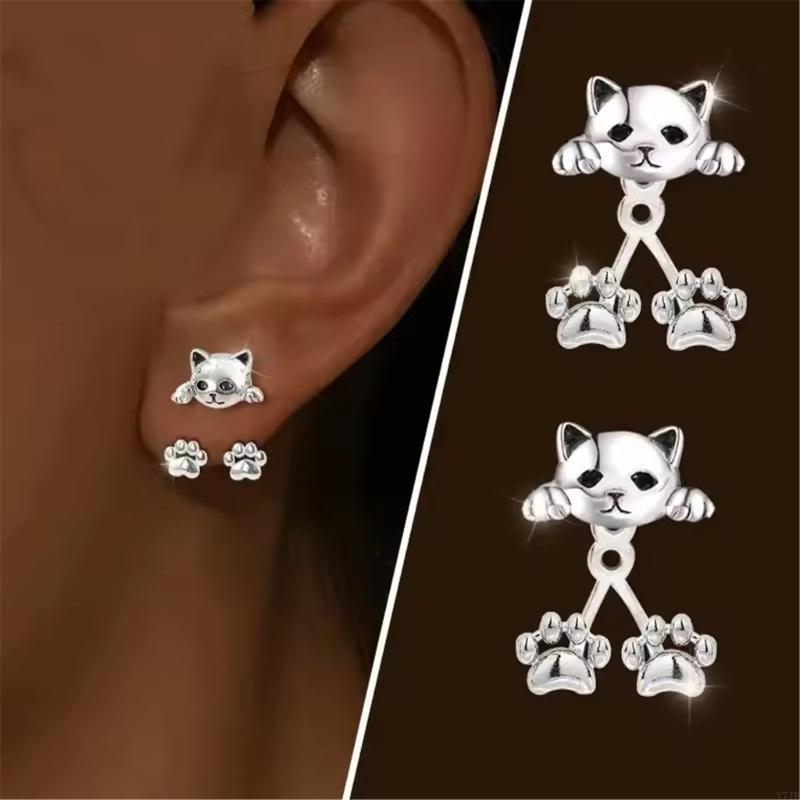  Simple Cats Earrings Alloy Ma - Vintage Fashion Looks 评论和价格