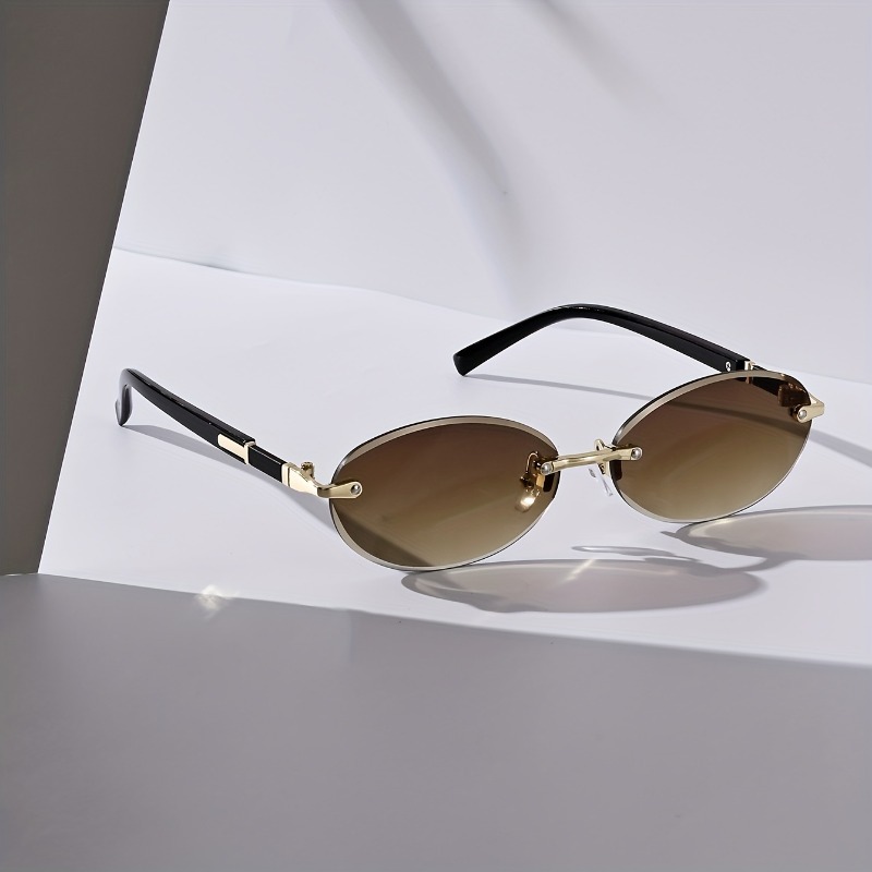 Sexy Small Oval Punk Sunglasse - Vintage Outdoor Fashion 评论和价格