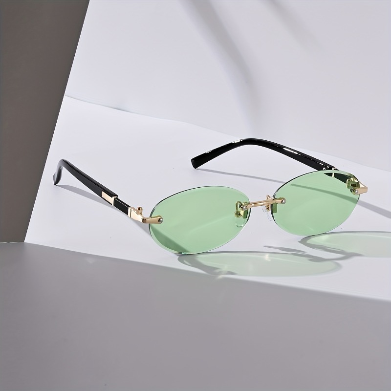 Sexy Small Oval Punk Sunglasse - Vintage Outdoor Fashion 评论和价格