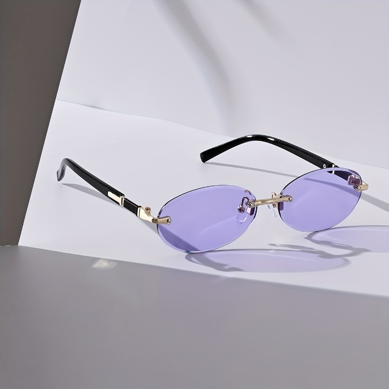 Sexy Small Oval Punk Sunglasse - Vintage Outdoor Fashion 评论和价格