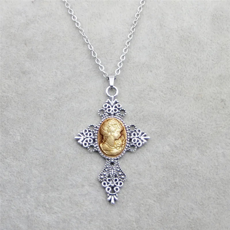Vintage Look Cross Pendant Lad - Vintage Fashion Looks 评论和价格